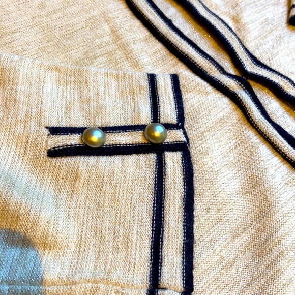 Black and cream sweater cardigan - Picture 2 of 4